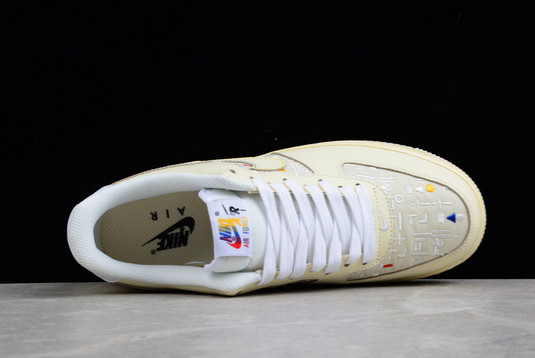 Buy Nike Air Force 1 Low “Hangeul Day” Cream Casual Sneakers DO2701-715-2
