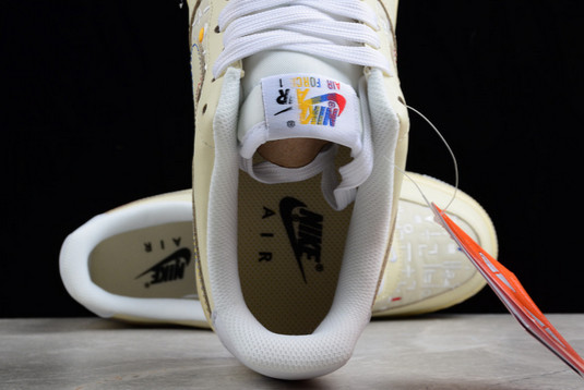 Buy Nike Air Force 1 Low “Hangeul Day” Cream Casual Sneakers DO2701-715-5
