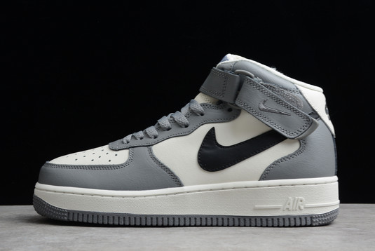 New Nike Air Force 1 High ’07 SU19 AF1 White Black Grey For Wholesale AQ3778-994