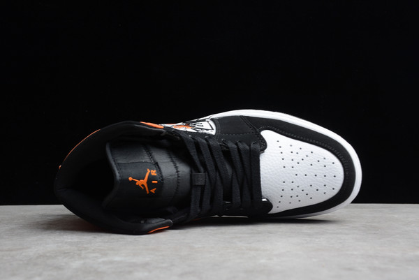 Nike Air Jordan 1 Mid AJ1 “EDG” 554724-058 Black/Starfish-White-3