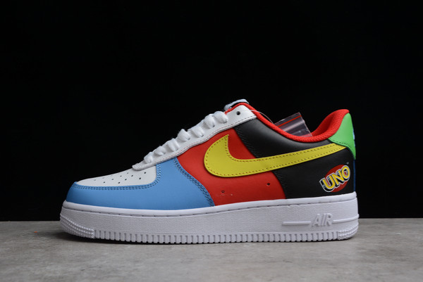 Brand New UNO x Nike Air Force 1 Low White/Yellow Zest-University Red DC8887-100
