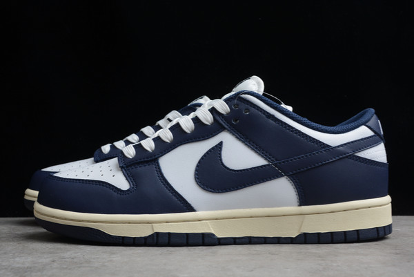 Cheap Nike Dunk Low White/Navy Blue For Sale DD1503-115-2