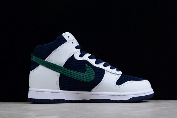 DH0953-400 Nike Dunk High “Sports Specialties” White/Blue-Green New Release-1