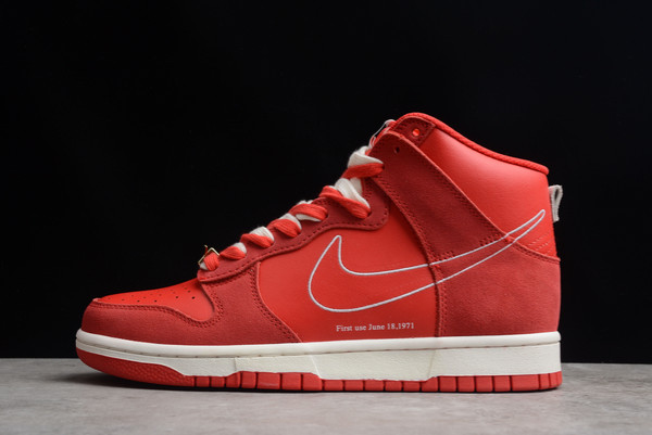 Fashion 2022 Nike Dunk High “First Use” University Red/Sail DH0960-600