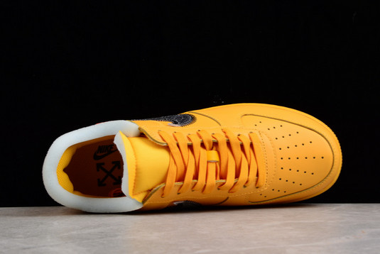 Hot Off-White x Nike Air Force 1 “Lemonade” Casual Sneakers DD1876-700-2