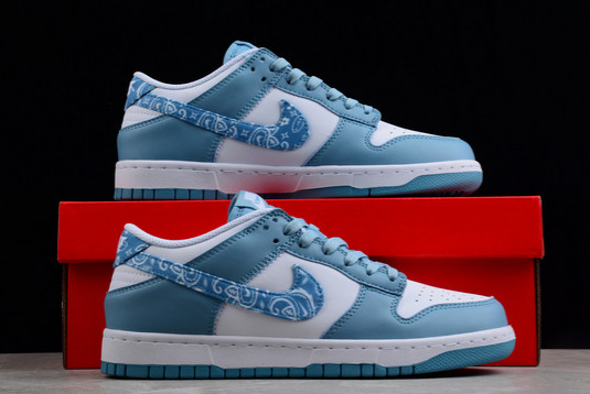 Most Popular Nike Dunk Low “Blue Paisley” Sneakers DH4401-101-2
