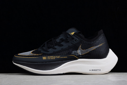 New 2022 Nike ZoomX VaporFly NEXT% 2 Black Gold Running Shoes CU4111-001