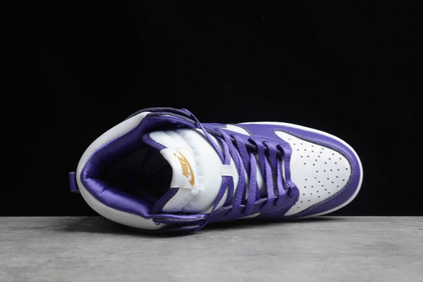 Nike Dunk High “Varsity Purple” White Girls Size Sale DC5382-100-3