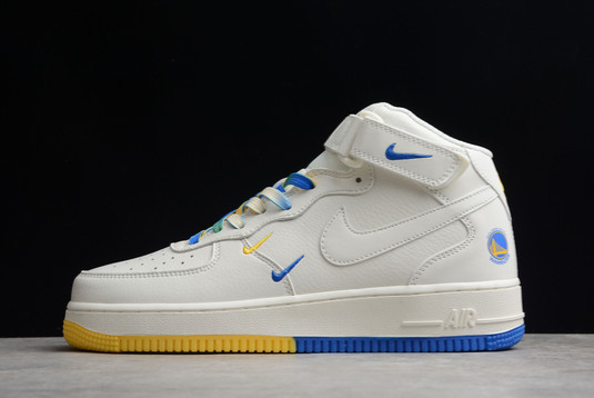 Hot Nike Air Force 1 Mid ’07 SU19 Lakers GT5663-306 White/Blue-Yellow Sale