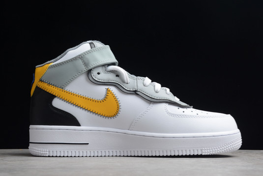 Hot Sale Nike Air Force 1 Mid “Athletic Club” White Yellow DH7451-101-1