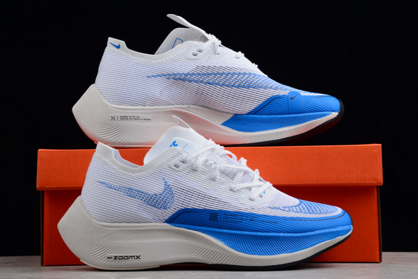 2022 Nike ZoomX VaporFly NEXT% 2 White Photo Blue Running Shoes CU4111-102-4