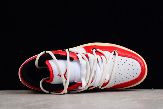 Fashion Air Jordan 1 Low “Chicago” Gym Red/White-Black Basketball Shoes 553560-118-3