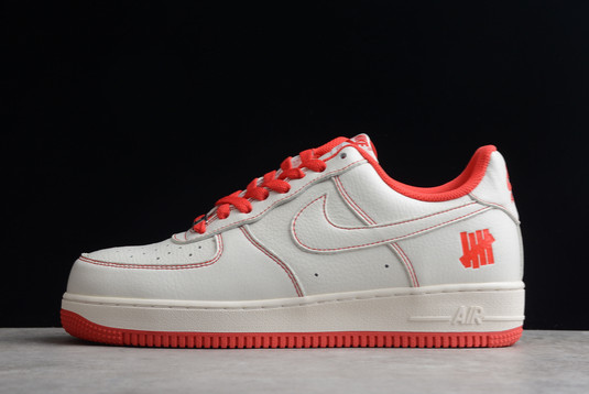 Undefeated x Nike Air Force 1 ’07 Low Beige Red For Cheap UN1315-801
