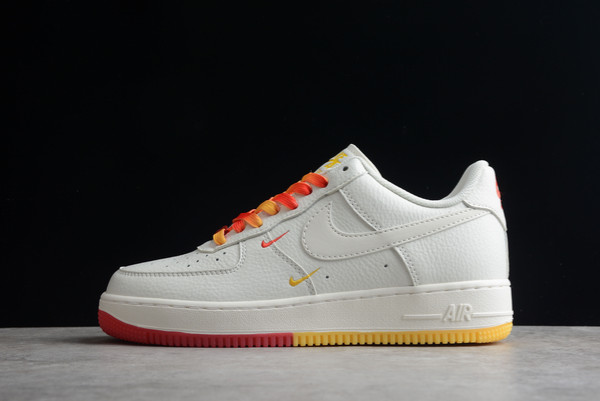 2022 Nike Air Force 1 ’07 SU19 Low Rice White/Red-Yellow Sale HQ8863-996