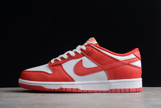 DD1391-601 Nike Dunk Low “Team Red” White Skateboard Shoes