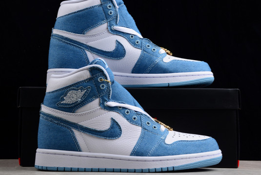 Nike Air Jordan 1 High OG “Denim” Blue Basketball Shoes DM9036-104-4