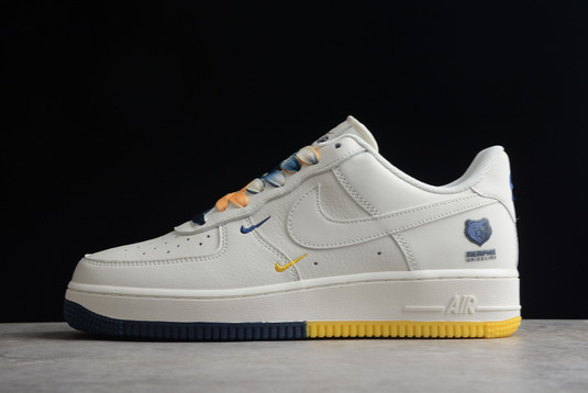 TN2569-307 Nike Air Force 1 Low SU19 Grizzlies White Yellow Navy