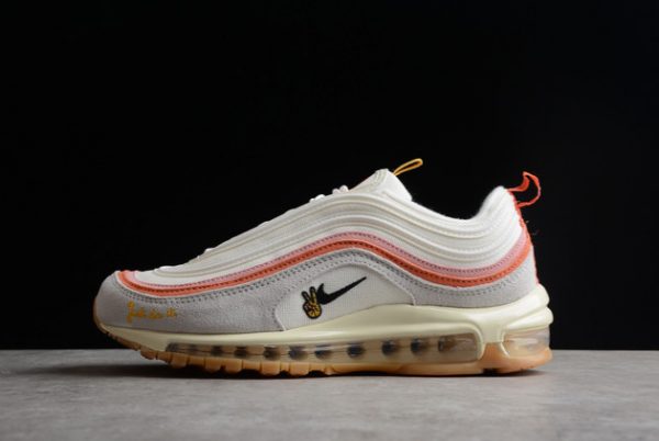 2022 Nike Air Max 97 “Rock and Roll” Sail/Orange-Pink Lifestyle Shoes DQ7655-100