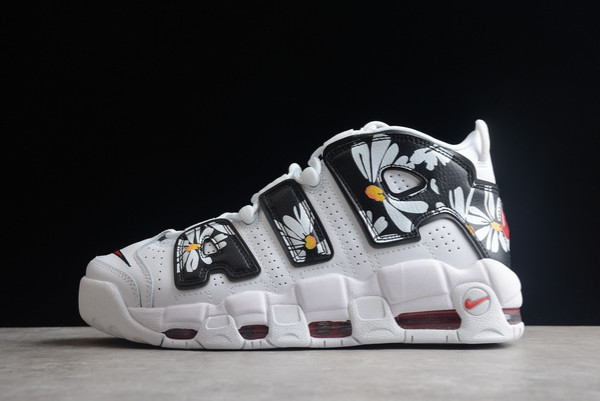 2022 Nike Air More Uptempo White/Black-Red Basketball Shoes DM8150-100
