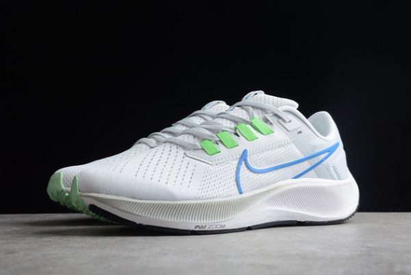 2022 Nike Air Zoom Pegasus 38 White/Blue-Grey Outlet CW7356-103-2