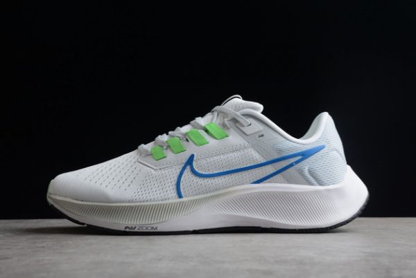 2022 Nike Air Zoom Pegasus 38 White/Blue-Grey Outlet CW7356-103
