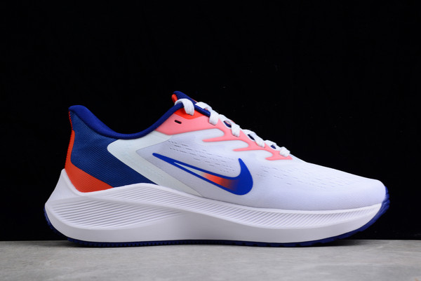 2022 Nike Zoom Winflo 7 White Red Blue Mens Sneakers DN4242-141-1