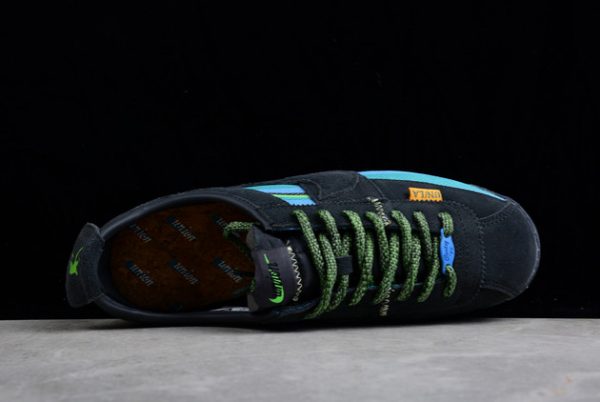 2022 Union x Nike Cortez Black/Blue-Green Running Shoes DR1413-001-3