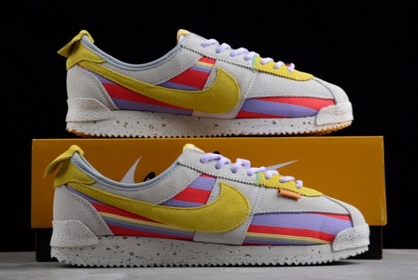 Buy Union x Nike Cortez Grey Purple Red Yellow Casual Shoes DR1413-100-3