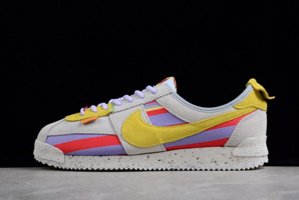 Buy Union x Nike Cortez Grey Purple Red Yellow Casual Shoes DR1413-100