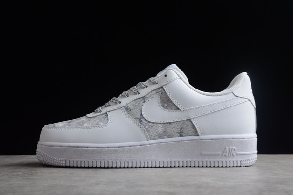 Hot Sale Nike Air Force 1 Low White Silver Grey Sneakers CH3512-004