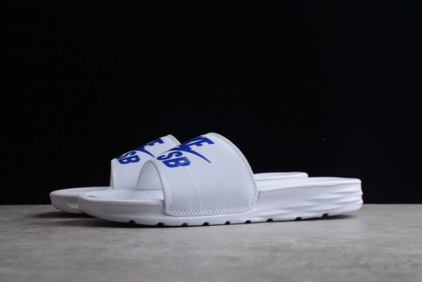 Latest Release Nike SB Benassi White Blue Online 840067-102-2