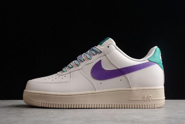 New 2022 Nike Air Force 1 ’07 Beige Purple Green Outlet BS8873-306