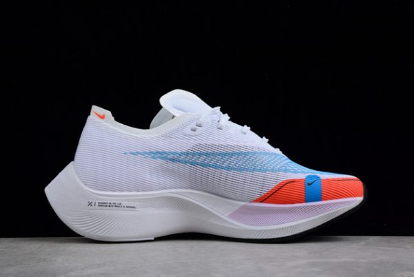 New Sale Nike ZoomX Vaporfly Next% 2 White/Laser Blue-Rush Orange CU4123-102-1