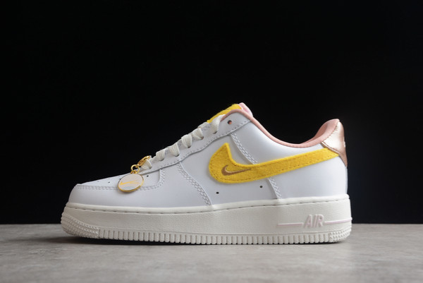 Nike Air Force 1 Low “Mama” White/Yellow Unisex Sneakers DV2183-100