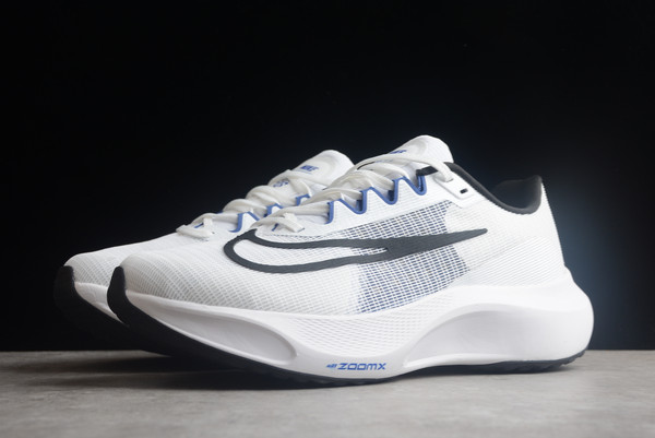2022 Release Nike Zoom Fly 5 White/Blue-Black Running Shoes DM8968-100-2