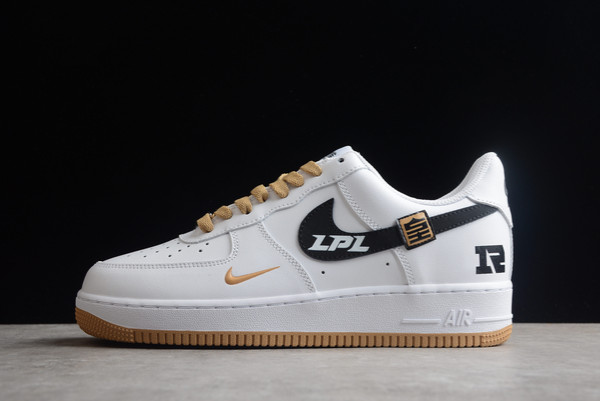 Cheap Sale 2022 Nike Air Force 1 Low White/Black-Gold AF1234-005