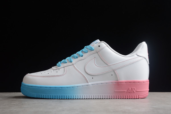 Cheap Sale Nike Air Force 1 Low White Blue Pink Outlet AF1234-006
