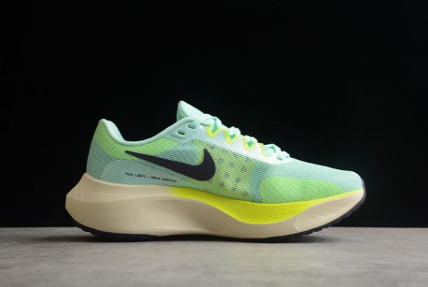 DM8968-300 Nike Zoom Fly 5 Green Volt White Running Shoes-1