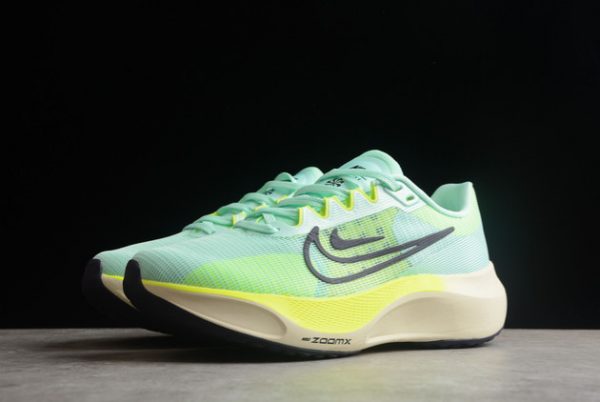 DM8968-300 Nike Zoom Fly 5 Green Volt White Running Shoes-2
