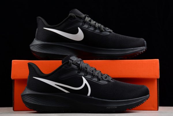 Men's Nike Air Zoom Pegasus 39 Black Silver Running Shoes DH4071-002-4
