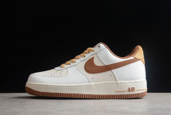 New Release 2022 Nike Force 1 Low White Brown CW3388-204