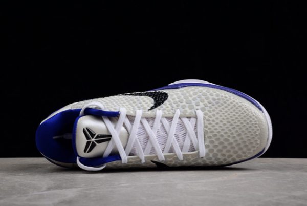 436311-100 Nike Kobe 6 VI Protro White/Silver-Royal Blue Running Shoes-2