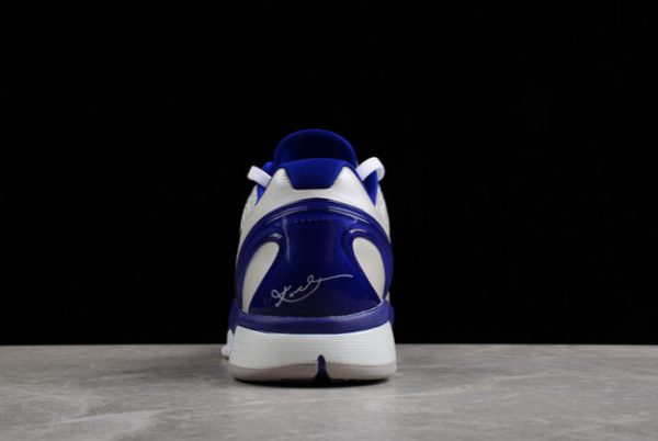 436311-100 Nike Kobe 6 VI Protro White/Silver-Royal Blue Running Shoes-4