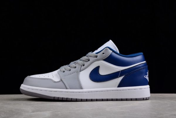 Best Selling Air Jordan 1 Low Stealth French Blue White Grey Blue DC0774-042