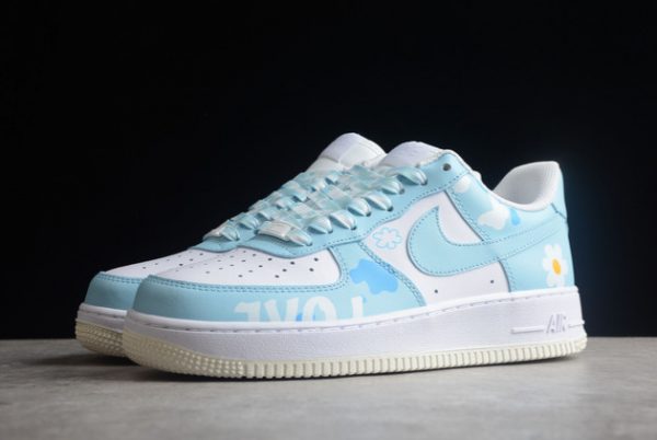 Buy Nike Air Force 1 White Blue For Wholesale Online CW2288-661-2
