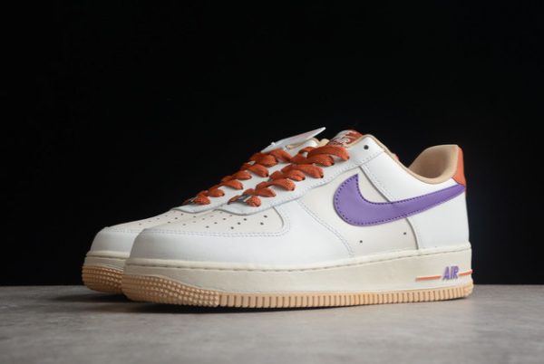 CW3388-205 Nike Air Force 1 ’07 LV8 2 Low White Purple Hot Sale-2