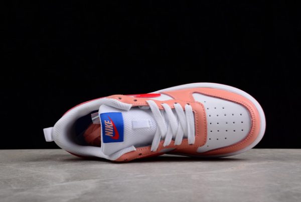 Discount Nike Court Borough Low 2 White/Pink-Blue Sneakers BQ5448-119-3
