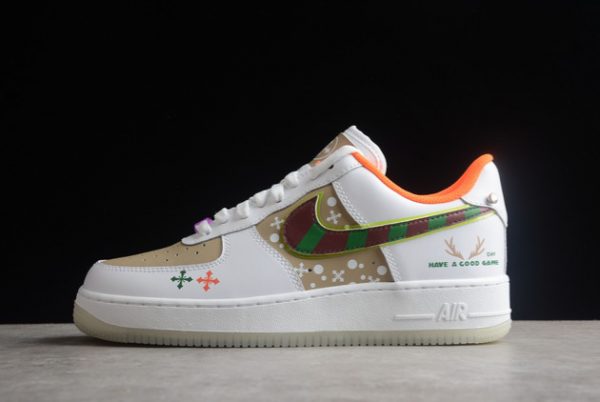 DO2333-101 Nike Air Force 1 Low “Have A Good Game” White/Brown-Orange