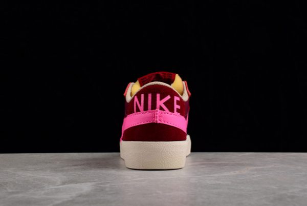Fashion 2022 Nike Blazer Low Jumbo Burgundy/Hot Pink DQ1470-600-2