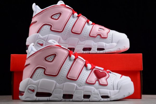 Fashion Nike Air More Uptempo White/Varsity Red-Pink For Cheap 921948-102-4